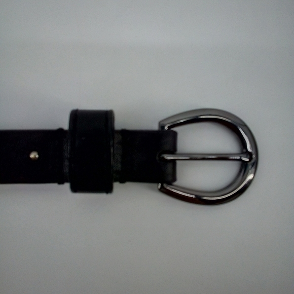 Genuine Leather Talbots Divot Black Belt Large - Picture 7 of 8